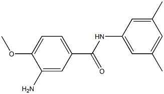 3-amino-N-(3,5-dimethylphenyl)-4-methoxybenzamide Struktur