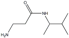 3-amino-N-(3-methylbutan-2-yl)propanamide Struktur