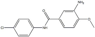 3-amino-N-(4-chlorophenyl)-4-methoxybenzamide Struktur