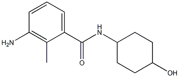 3-amino-N-(4-hydroxycyclohexyl)-2-methylbenzamide Struktur