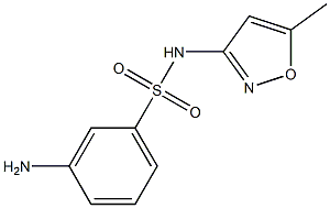 3-amino-N-(5-methylisoxazol-3-yl)benzenesulfonamide Struktur