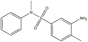 3-amino-N,4-dimethyl-N-phenylbenzene-1-sulfonamide Struktur