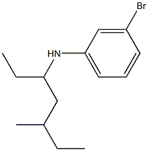 3-bromo-N-(5-methylheptan-3-yl)aniline Structure