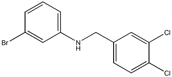 3-bromo-N-[(3,4-dichlorophenyl)methyl]aniline Struktur