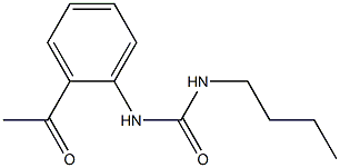 3-butyl-1-(2-acetylphenyl)urea Struktur