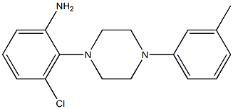 3-chloro-2-[4-(3-methylphenyl)piperazin-1-yl]aniline Struktur