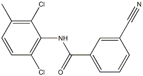 3-cyano-N-(2,6-dichloro-3-methylphenyl)benzamide Struktur