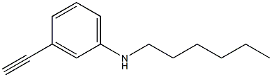 3-ethynyl-N-hexylaniline Struktur