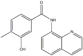 3-hydroxy-4-methyl-N-(quinolin-8-yl)benzamide Struktur