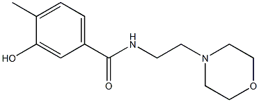 3-hydroxy-4-methyl-N-[2-(morpholin-4-yl)ethyl]benzamide Struktur