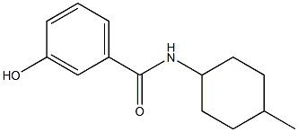 3-hydroxy-N-(4-methylcyclohexyl)benzamide Struktur