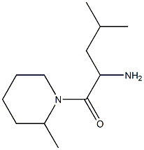 3-methyl-1-[(2-methylpiperidin-1-yl)carbonyl]butylamine Struktur