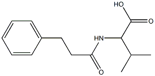 3-methyl-2-[(3-phenylpropanoyl)amino]butanoic acid Structure