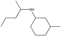 3-methyl-N-(pentan-2-yl)cyclohexan-1-amine Struktur