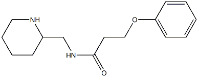 3-phenoxy-N-(piperidin-2-ylmethyl)propanamide Struktur