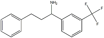 3-phenyl-1-[3-(trifluoromethyl)phenyl]propan-1-amine Struktur