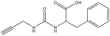 3-phenyl-2-{[(prop-2-ynylamino)carbonyl]amino}propanoic acid Struktur