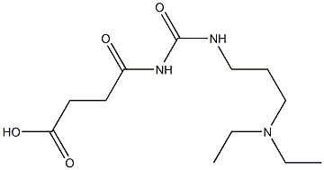 4-({[3-(diethylamino)propyl]carbamoyl}amino)-4-oxobutanoic acid Struktur