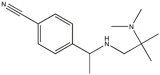 4-(1-{[2-(dimethylamino)-2-methylpropyl]amino}ethyl)benzonitrile Struktur