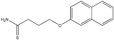 4-(2-naphthyloxy)butanethioamide Struktur