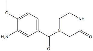 4-(3-amino-4-methoxybenzoyl)piperazin-2-one Struktur