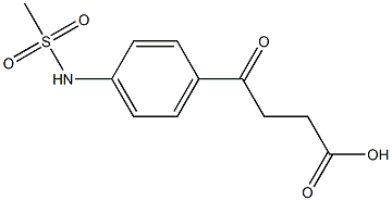 4-(4-methanesulfonamidophenyl)-4-oxobutanoic acid Struktur