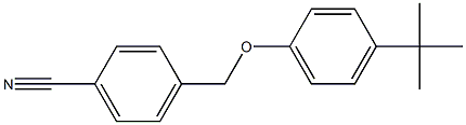 4-(4-tert-butylphenoxymethyl)benzonitrile Struktur