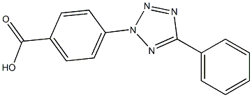 4-(5-phenyl-2H-1,2,3,4-tetrazol-2-yl)benzoic acid Struktur