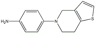 4-(6,7-dihydrothieno[3,2-c]pyridin-5(4H)-yl)aniline Struktur