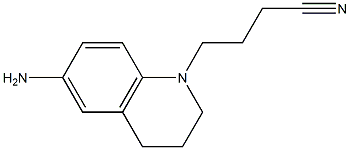 4-(6-amino-1,2,3,4-tetrahydroquinolin-1-yl)butanenitrile Struktur