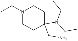 4-(aminomethyl)-N,N,1-triethylpiperidin-4-amine Struktur