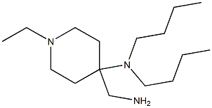 4-(aminomethyl)-N,N-dibutyl-1-ethylpiperidin-4-amine Struktur