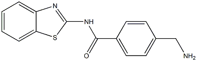 4-(aminomethyl)-N-1,3-benzothiazol-2-ylbenzamide Struktur