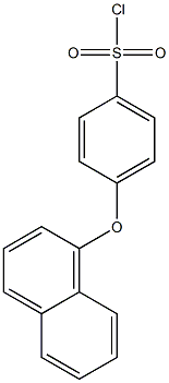 4-(naphthalen-1-yloxy)benzene-1-sulfonyl chloride Struktur