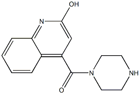 4-(piperazin-1-ylcarbonyl)quinolin-2-ol Struktur