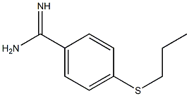 4-(propylsulfanyl)benzene-1-carboximidamide Struktur