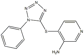 4-[(1-phenyl-1H-1,2,3,4-tetrazol-5-yl)sulfanyl]pyridin-3-amine Struktur