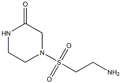 4-[(2-aminoethyl)sulfonyl]piperazin-2-one Struktur