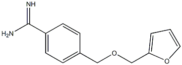 4-[(2-furylmethoxy)methyl]benzenecarboximidamide Struktur