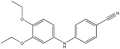 4-[(3,4-diethoxyphenyl)amino]benzonitrile Struktur