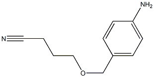 4-[(4-aminophenyl)methoxy]butanenitrile Struktur