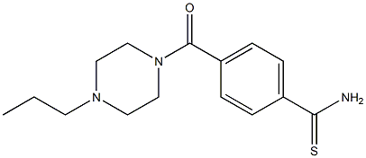 4-[(4-propylpiperazin-1-yl)carbonyl]benzenecarbothioamide Struktur