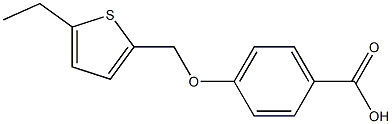 4-[(5-ethylthiophen-2-yl)methoxy]benzoic acid Struktur