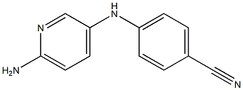 4-[(6-aminopyridin-3-yl)amino]benzonitrile Struktur