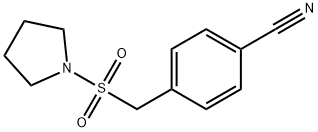 4-[(pyrrolidine-1-sulfonyl)methyl]benzonitrile Struktur