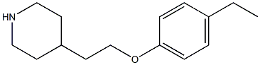 4-[2-(4-ethylphenoxy)ethyl]piperidine Struktur