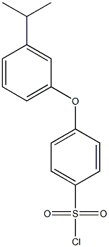 4-[3-(propan-2-yl)phenoxy]benzene-1-sulfonyl chloride Struktur