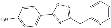 4-[3-(pyridin-2-ylmethyl)-1,2,4-oxadiazol-5-yl]aniline Struktur