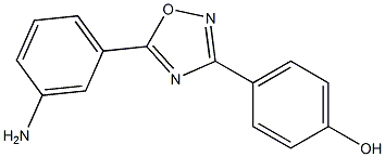 4-[5-(3-aminophenyl)-1,2,4-oxadiazol-3-yl]phenol Struktur