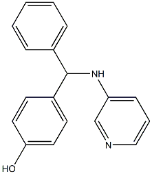 4-[phenyl(pyridin-3-ylamino)methyl]phenol Struktur